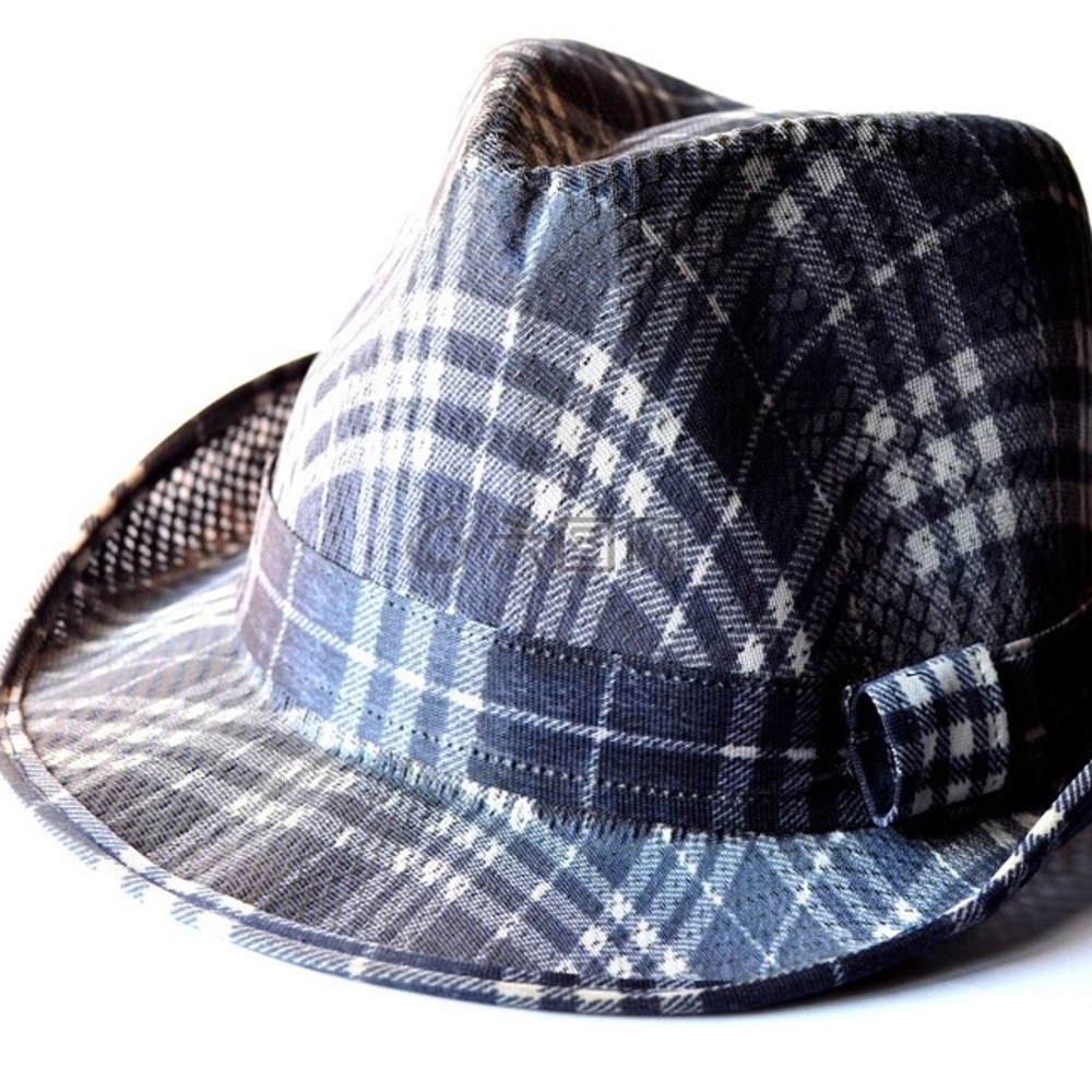 Stylish Plaid Fedora Hat for Men